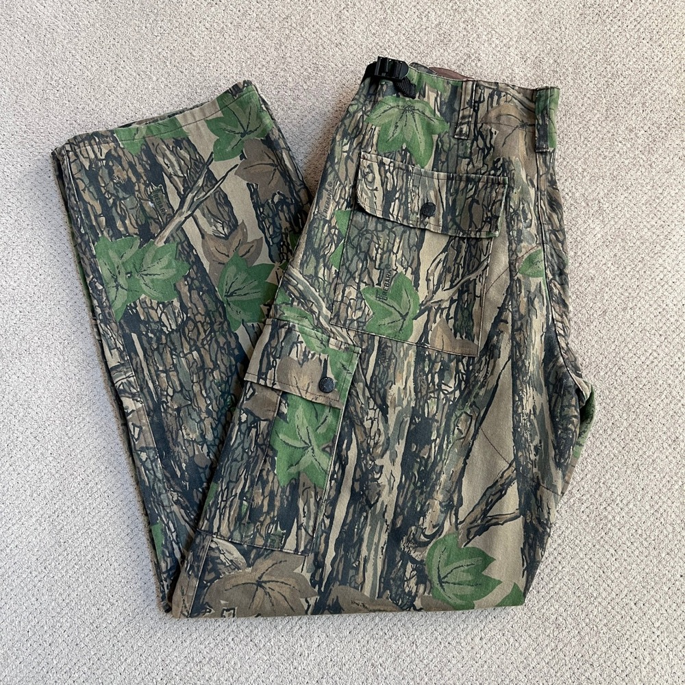Vintage 2000s‎ Winchester Rebark Camo Cargo Pants Mens Size M 32-34 Green Brown